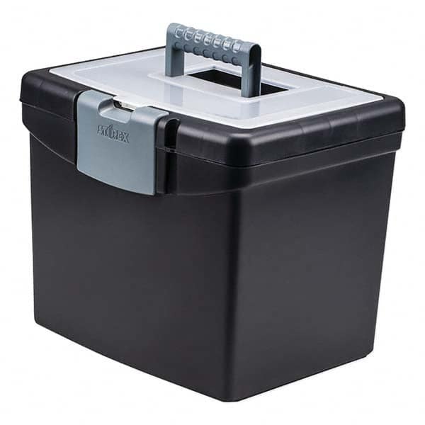 Storex - Compartment Storage Boxes & Bins Type: File Boxes-Portable Number of Compartments: 1.000 - Exact Industrial Supply