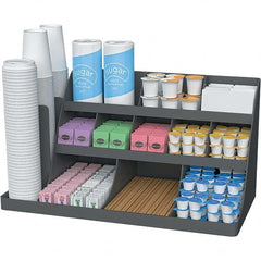 Mind Reader - Condiments & Dispensers Breakroom Accessory Type: Condiment Dispenser Breakroom Accessory Description: Extra Large Coffee Condiment and Accessory Organizer - Exact Industrial Supply