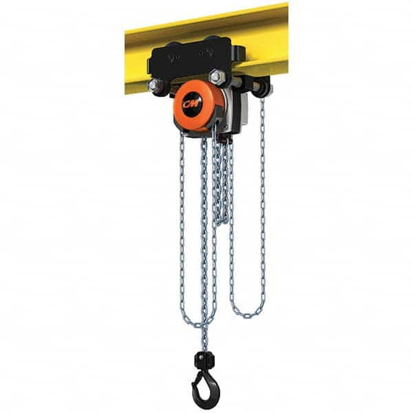 CM - 4,409 Lb Capacity, 30' Lift Height, Manual Chain Hoist - Exact Industrial Supply