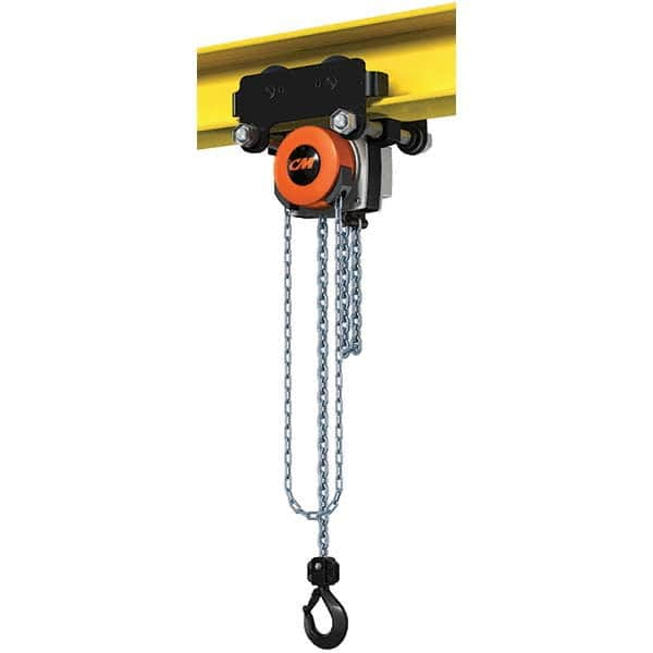 CM - 4,409 Lb Capacity, 10' Lift Height, Manual Chain Hoist - Exact Industrial Supply