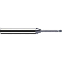 Fraisa - 0.5mm Diam 2 Flute Solid Carbide 0.1mm Corner Radius End Mill - Exact Industrial Supply