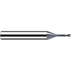 Fraisa - 0.5mm Diam 2 Flute Solid Carbide 0.1mm Corner Radius End Mill - Exact Industrial Supply