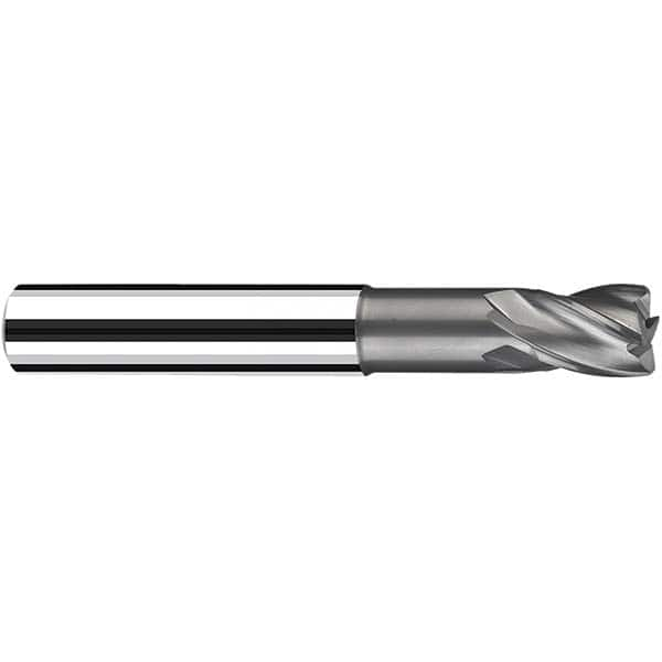 Fraisa - 12mm Diam 4 Flute Solid Carbide 0.5mm Corner Radius End Mill - Exact Industrial Supply