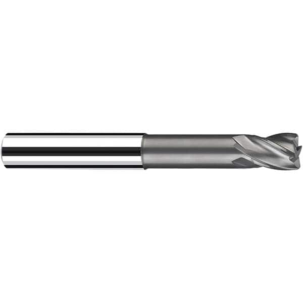 Fraisa - 10mm Diam 4 Flute Solid Carbide 0.5mm Corner Radius End Mill - Exact Industrial Supply