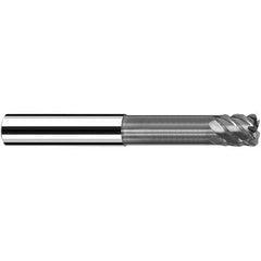 Fraisa - 10mm Diam 4 Flute Solid Carbide 0.5mm Corner Radius End Mill - Exact Industrial Supply