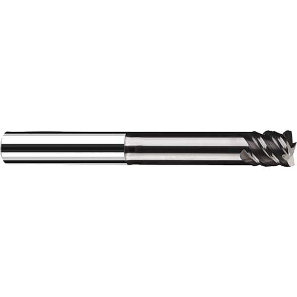 Fraisa - 3/8" Diam 4 Flute Solid Carbide 0.03" Corner Radius End Mill - Exact Industrial Supply