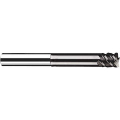 Fraisa - 3/8" Diam 4 Flute Solid Carbide 0.03" Corner Radius End Mill - Exact Industrial Supply