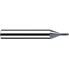 Fraisa - 2mm Diam 4 Flute Solid Carbide 0.2mm Corner Radius End Mill - Exact Industrial Supply