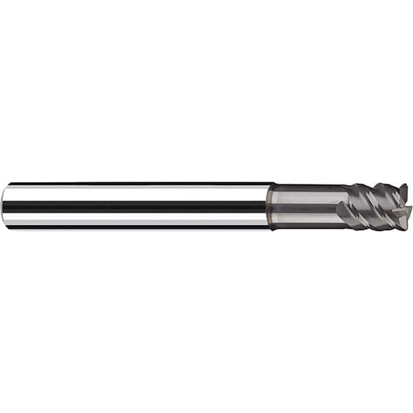 Fraisa - 3/8" Diam 6 Flute Solid Carbide 0.01" Corner Radius End Mill - Exact Industrial Supply