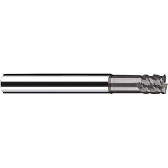 Fraisa - 3/8" Diam 6 Flute Solid Carbide 0.01" Corner Radius End Mill - Exact Industrial Supply