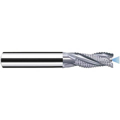 Fraisa - 10mm Diam, 22mm LOC, 3 Flute Solid Carbide Roughing Square End Mill - Exact Industrial Supply