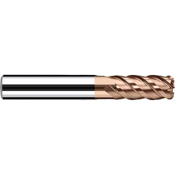 Fraisa - 10mm Diam 4 Flute Solid Carbide 0.5mm Corner Radius End Mill - Exact Industrial Supply