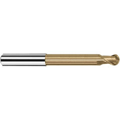 Fraisa - 8mm Diam, 9mm LOC, 2 Flute Solid Carbide Ball End Mill - Exact Industrial Supply