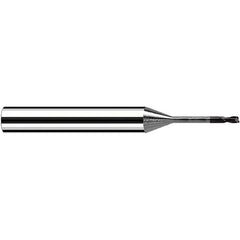 Fraisa - 0.6mm Diam 2 Flute Solid Carbide 0.05mm Corner Radius End Mill - Exact Industrial Supply