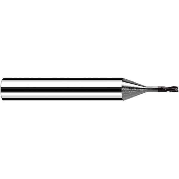 Fraisa - 0.6mm Diam 2 Flute Solid Carbide 0.05mm Corner Radius End Mill - Exact Industrial Supply