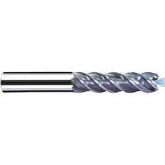 Fraisa - 1/2" Diam 4 Flute Solid Carbide 0.008" Corner Radius End Mill - Exact Industrial Supply