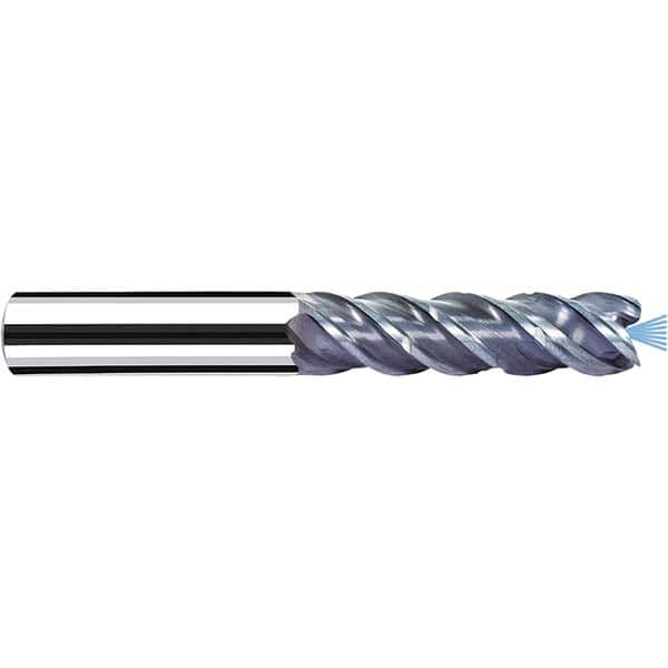 Fraisa - 3/8" Diam 4 Flute Solid Carbide 0.008" Corner Radius End Mill - Exact Industrial Supply