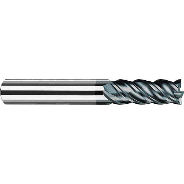 Fraisa - 3/16" Diam 4 Flute Solid Carbide 0.01" Corner Radius End Mill - Exact Industrial Supply