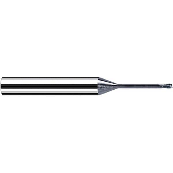 Fraisa - 0.6mm, 6mm LOC, 57mm OAL, 2 Flute Solid Carbide Square End Mill - Exact Industrial Supply