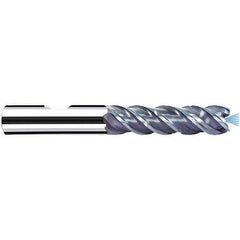 Fraisa - 3/8" Diam 4 Flute Solid Carbide 0.008" Corner Radius End Mill - Exact Industrial Supply