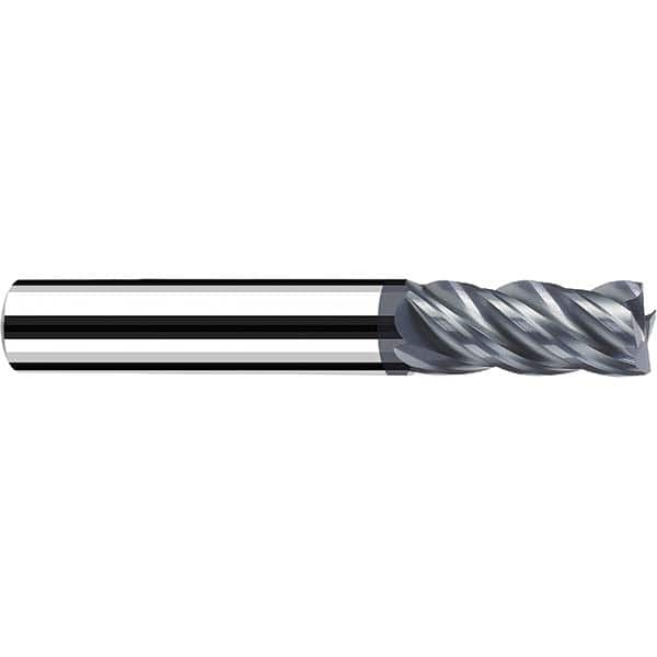 Fraisa - 3/8" Diam 4 Flute Solid Carbide 0.08" Corner Radius End Mill - Exact Industrial Supply