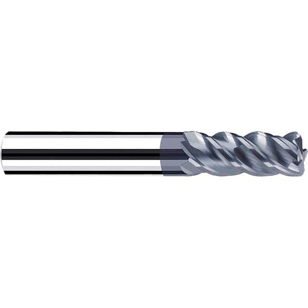 Fraisa - 3/8" Diam 4 Flute Solid Carbide 0.02" Corner Radius End Mill - Exact Industrial Supply