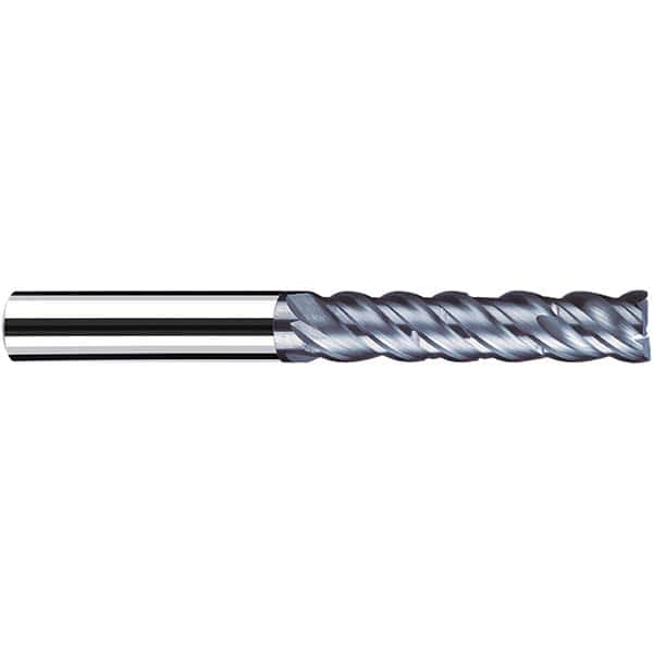 Fraisa - 1, 4" LOC, 1" Shank Diam, 7" OAL, 4 Flute Solid Carbide Square End Mill - Exact Industrial Supply