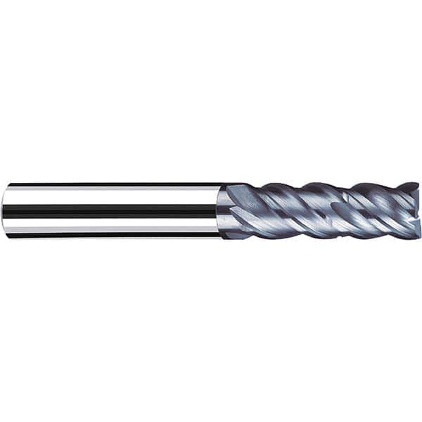 Fraisa - 1/4, 5/8" LOC, 1/4" Shank Diam, 2-1/4" OAL, 4 Flute Solid Carbide Square End Mill - Exact Industrial Supply