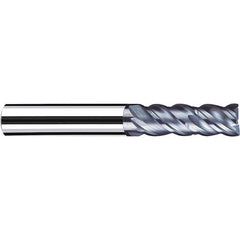 Fraisa - 1/4, 5/8" LOC, 1/4" Shank Diam, 2-1/4" OAL, 4 Flute Solid Carbide Square End Mill - Exact Industrial Supply