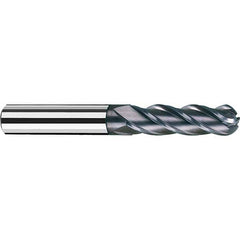 Fraisa - 5/16" Diam, 1-1/4" LOC, 4 Flute Solid Carbide Ball End Mill - Exact Industrial Supply