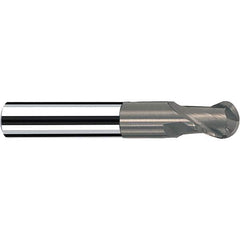 Fraisa - 1/2" Diam, 1/2" LOC, 2 Flute Solid Carbide Ball End Mill - Exact Industrial Supply