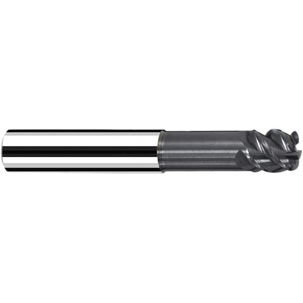 Fraisa - 1/2" Diam 4 Flute Solid Carbide 0.09" Corner Radius End Mill - Exact Industrial Supply