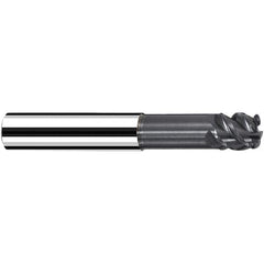 Fraisa - 1/2" Diam 4 Flute Solid Carbide 0.09" Corner Radius End Mill - Exact Industrial Supply