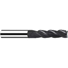 Fraisa - 10mm Diam 3 Flute Solid Carbide 0.5mm Corner Radius End Mill - Exact Industrial Supply