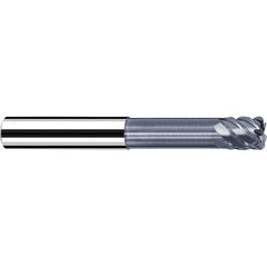 Fraisa - 3/8" Diam 6 Flute Solid Carbide 0.01" Corner Radius End Mill - Exact Industrial Supply