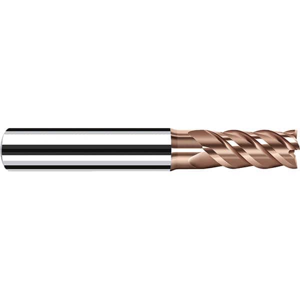 Fraisa - 1/2" Diam 4 Flute Solid Carbide 0.008" Corner Radius End Mill - Exact Industrial Supply