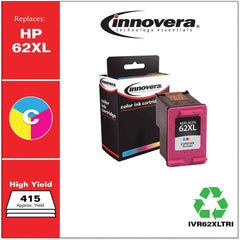 innovera - Remanufactured C2P07AN (62XL) High-Yield Ink, 415 Page-Yield, Tri-Color - Exact Industrial Supply