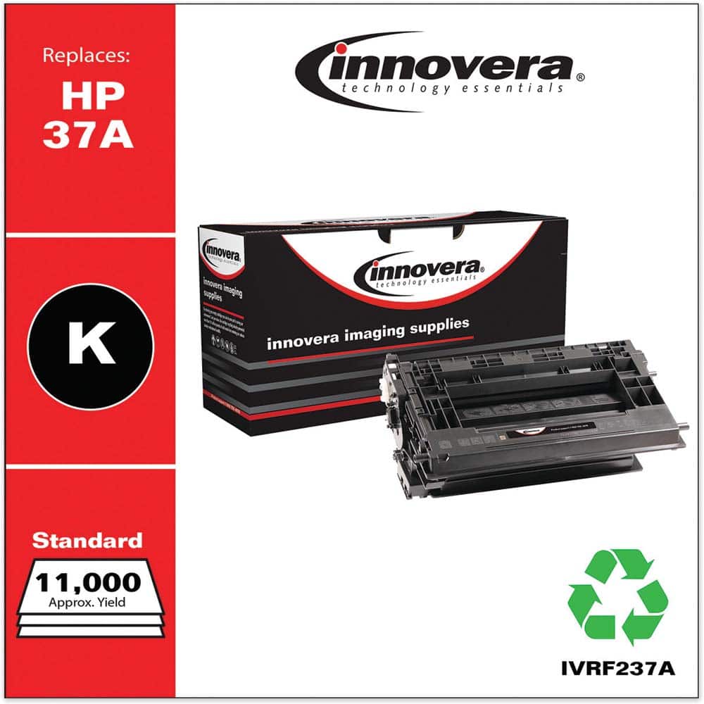 innovera - Remanufactured Black Toner Cartridge, Replacement for HP 37A (CF237A), 11,000 Page-Yield - Exact Industrial Supply