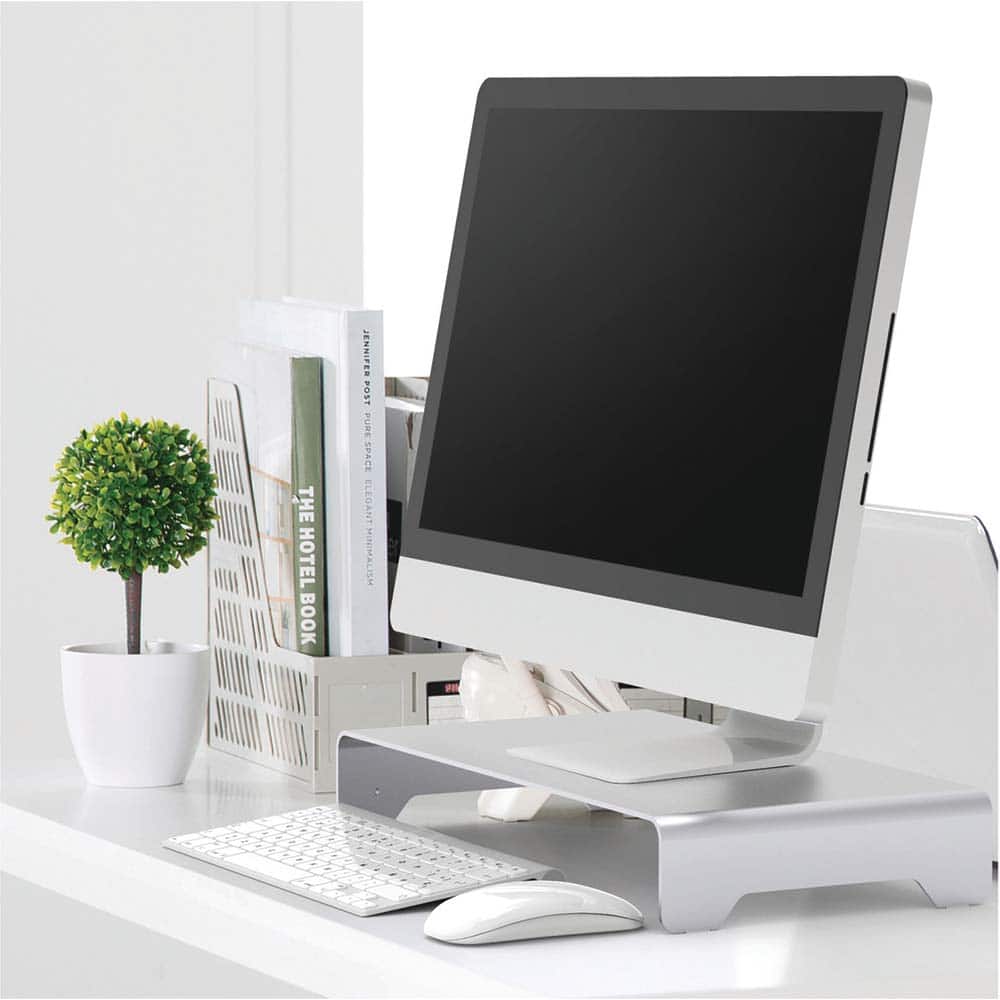 Desktop Stands-Monitor: Silver Use with Monitors