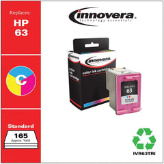 innovera - Remanufactured F6U61AN (63) Ink, 165 Page-Yield, Tri-Color - Exact Industrial Supply