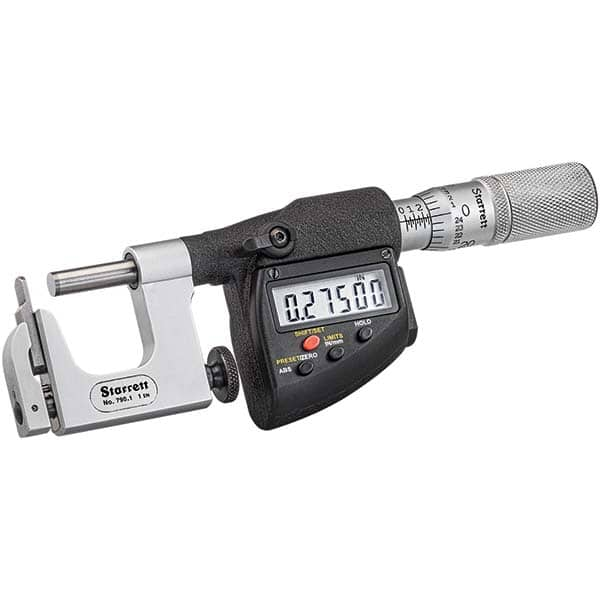 Starrett - Multi-Anvil Micrometers Operation Type: Electronic Anvil Type: Post - Exact Industrial Supply