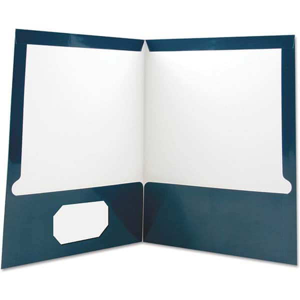 UNIVERSAL - File Folders, Expansion Folders & Hanging Files Folder/File Type: Pocket Folders Color: Navy - Exact Industrial Supply