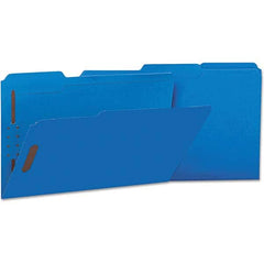UNIVERSAL - File Folders, Expansion Folders & Hanging Files Folder/File Type: File Folders with Top Tab Color: Blue - Exact Industrial Supply