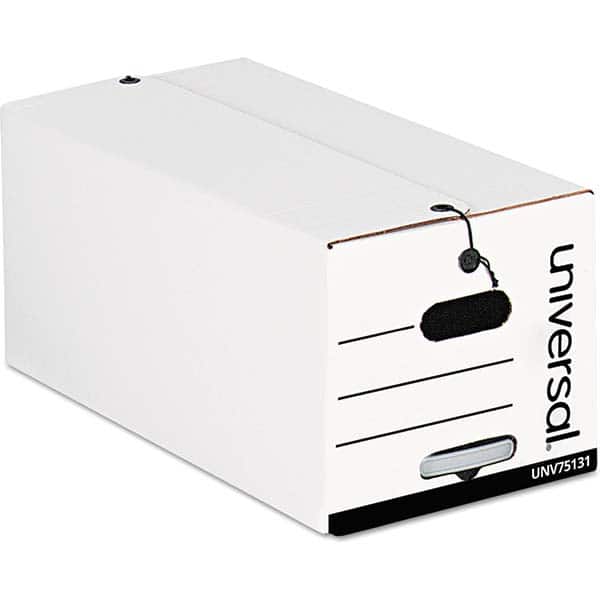 UNIVERSAL - Compartment Storage Boxes & Bins Type: String & Button Box Color: White - Exact Industrial Supply