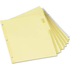 UNIVERSAL - Tabs, Indexes & Dividers Indexes & Divider Type: Customizable Size: 8-1/2 x 11 - Exact Industrial Supply