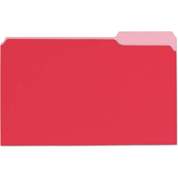 File Folders, Expansion Folders & Hanging Files; Folder/File Type: File Folders with Top Tab; Color: Red; Index Tabs: No; File Size: Legal; Box Quantity: 100; Paper Stock Point Number: 11; Shelf Life: No; Paper Stock Point Number: 11; Folder Type: File Fo