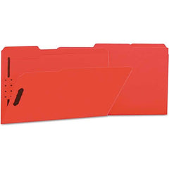 UNIVERSAL - File Folders, Expansion Folders & Hanging Files Folder/File Type: File Folders with Top Tab Color: Red - Exact Industrial Supply