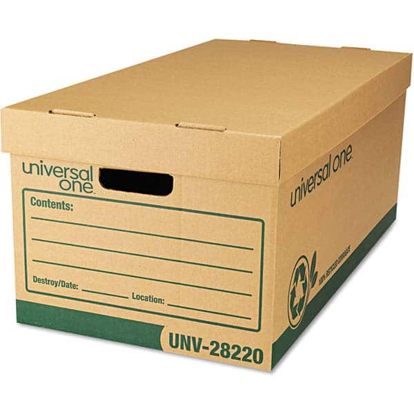 UNIVERSAL - Compartment Storage Boxes & Bins Type: Storage Box Color: Kraft/Green - Exact Industrial Supply