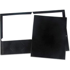 UNIVERSAL - File Folders, Expansion Folders & Hanging Files Folder/File Type: Pocket Folders Color: Black - Exact Industrial Supply