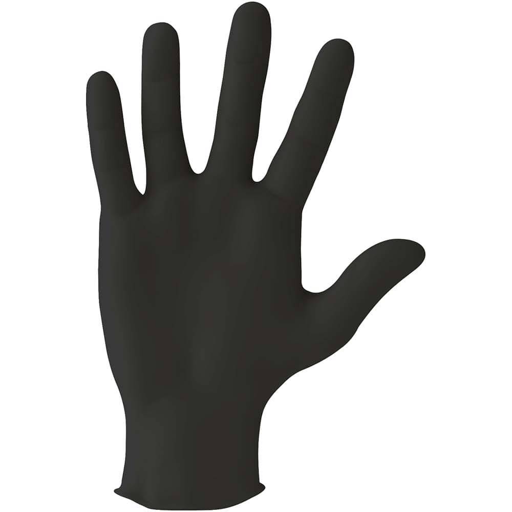 Value Collection - Size Medium, 5 mil, Industrial Grade, Powder Free Nitrile Disposable Gloves - Exact Industrial Supply
